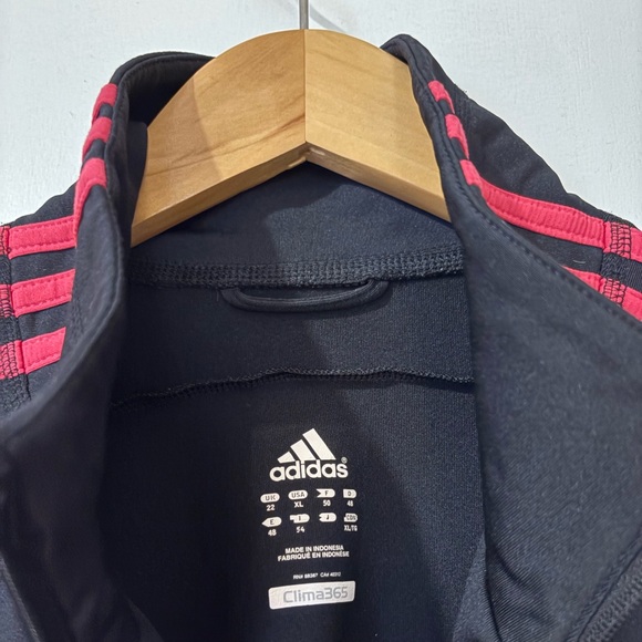 Adidas Black Windbreaker with Pink Stripes - Picture 6 of 8